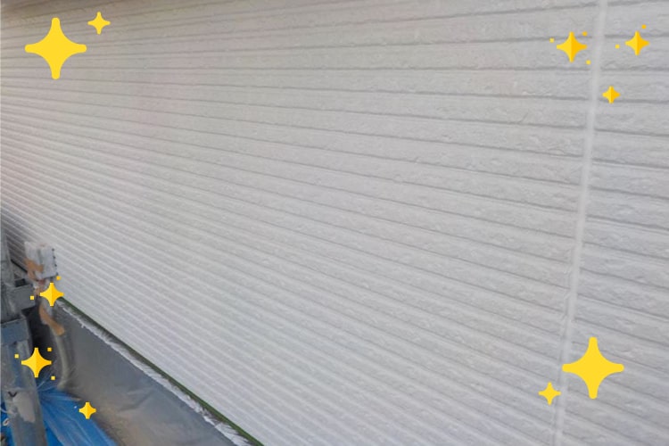 仙台のリフォーム省エネ工業　外壁塗装　外壁上塗り